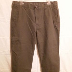 Men's Dark green 5 pocket cargo/khaki, 34W, 30L